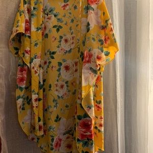 Yellow flower cardigan
